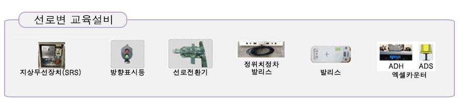 지상무선장치(SRS) 방향표시등 선로전환기 정위치정차 발리스 발리스 ADG ADS 엑셀카운터